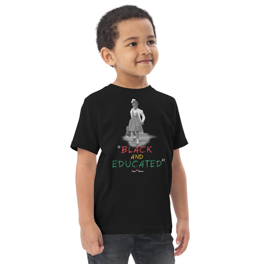 Toddler Black and Educated Tee