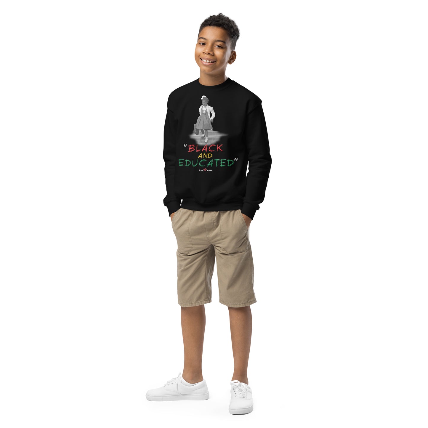 Kids Black and Educated Sweatshirt