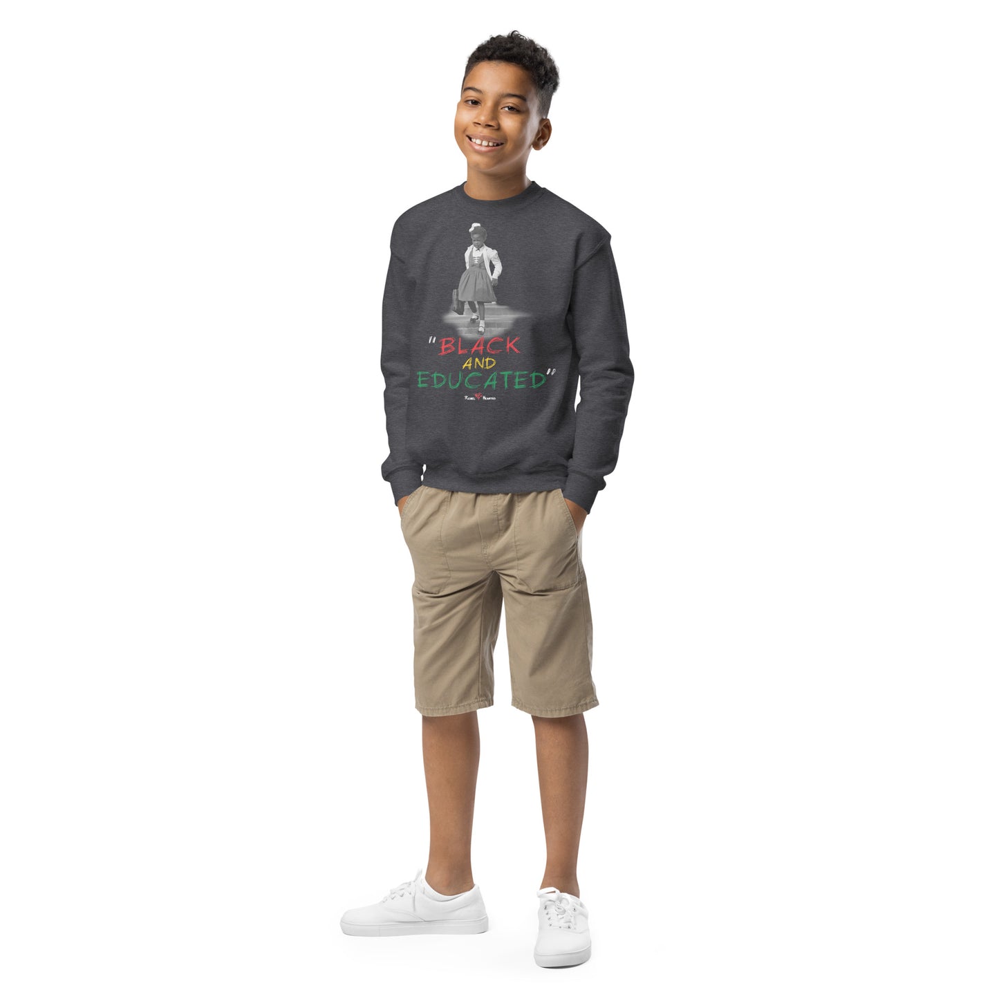 Kids Black and Educated Sweatshirt